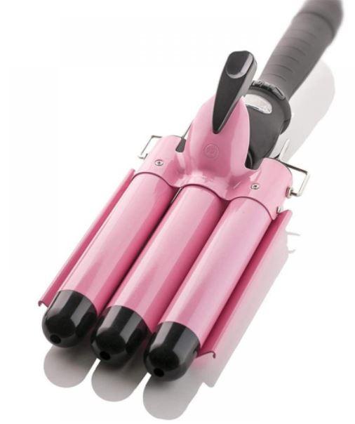 Hair Curlers 3 Barrel Curling Iron Beach Waves Curling Iron Hair Curler - Office Catch