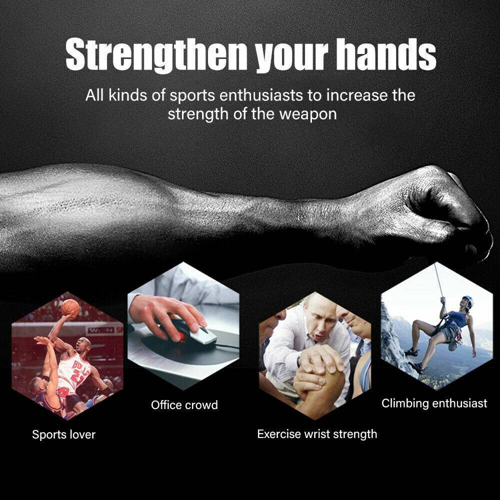 Hand Grip Strength Power Trainer Gripper Strengthener Adjustable Gym Exerciser 5-60Kg - Office Catch