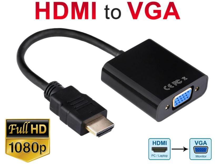 HDMI Male to VGA Female Video Converter 1080P - Office Catch
