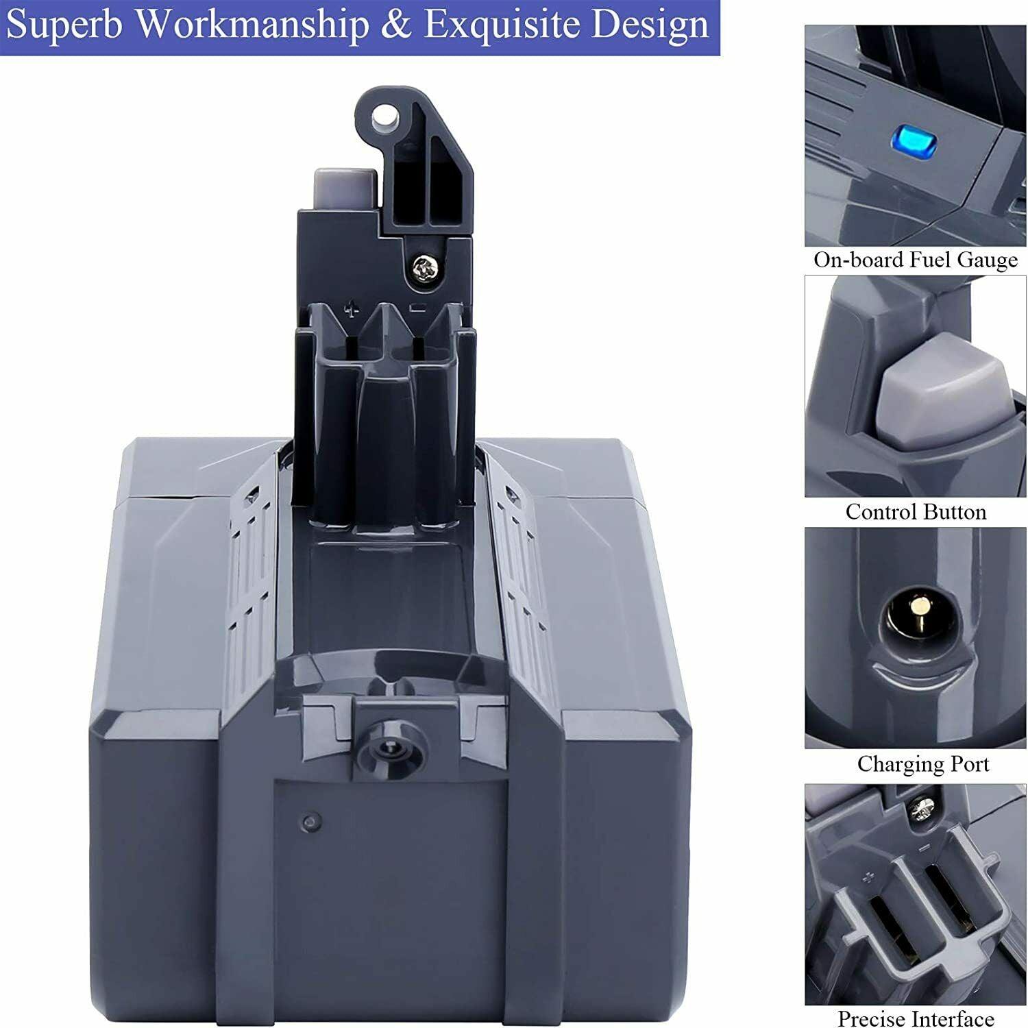 Highest Capacity Dyson V6 Battery For DC58 DC59 DC61 DC62 Animal Absolute Vacuum - Office Catch