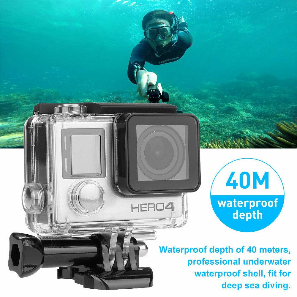 Housing Case Transparent for GoPro Hero 4 3 Plus Waterproof Case Diving Protective 45m Accessories for Go Pro Hero 4 3+ - Office Catch