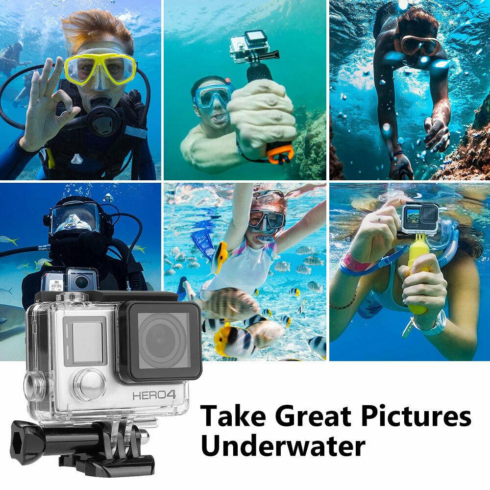 Housing Case Transparent for GoPro Hero 4 3 Plus Waterproof Case Diving Protective 45m Accessories for Go Pro Hero 4 3+ - Office Catch