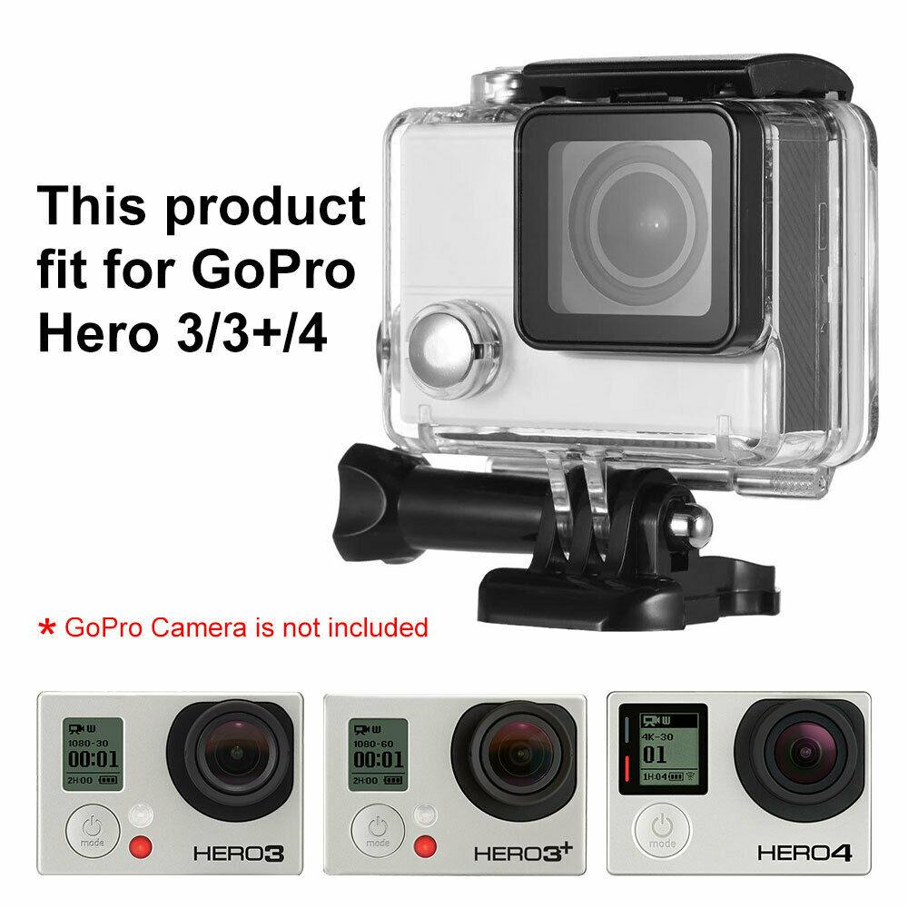 Housing Case Transparent for GoPro Hero 4 3 Plus Waterproof Case Diving Protective 45m Accessories for Go Pro Hero 4 3+ - Office Catch