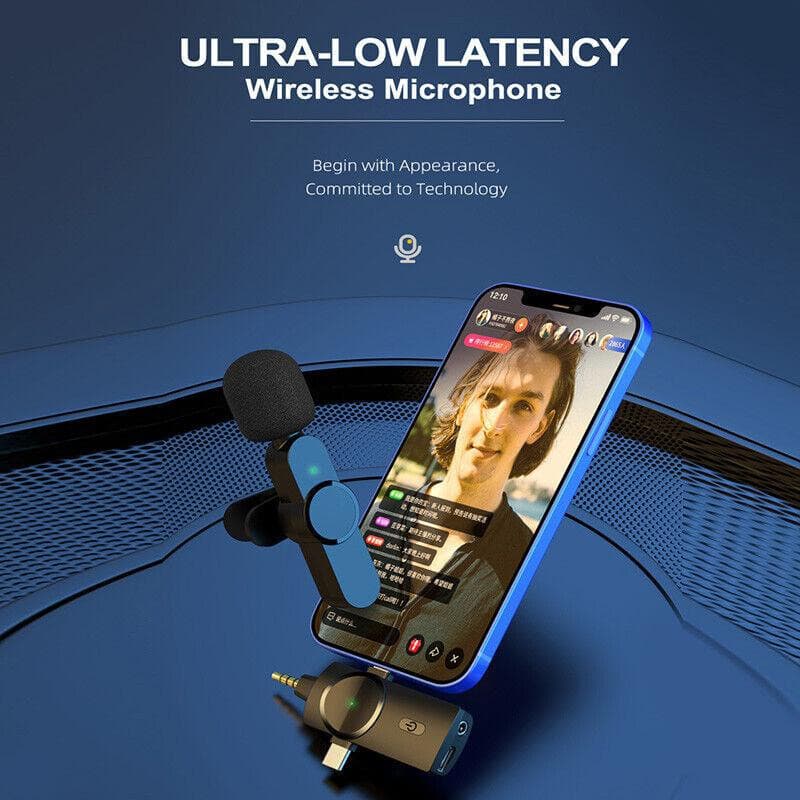 iPhone iPad Wireless Lavalier Microphone For Vlog, Youtube, Live Stream, Tiktok - Office Catch