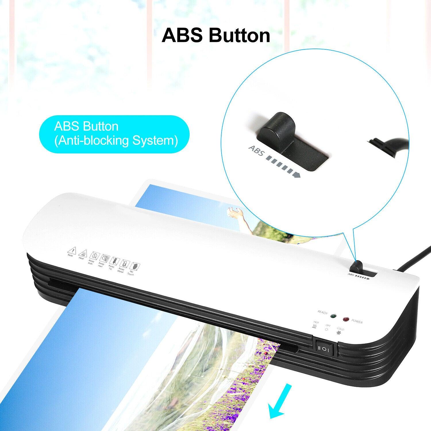 Laminator Machine Set A4 Size+Paper +Corner Rounder 20 Pouches - Office Catch