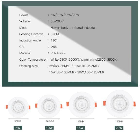 10W LED Downlights Recessed for Indoor Corridor Lighting