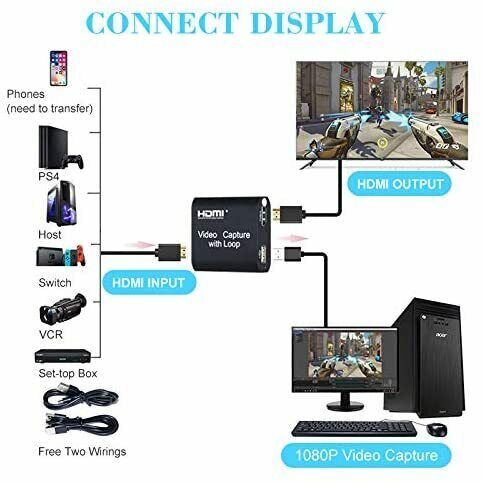 Live Streaming 4K Loop Out USB2.0 -compatible Video Capture Card - Office Catch