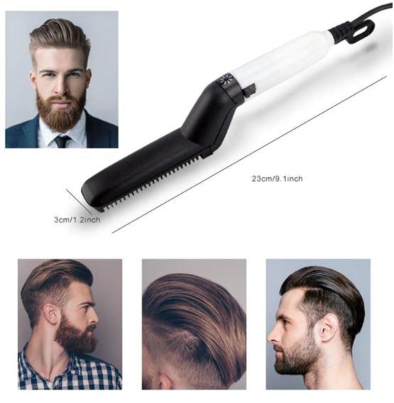 Men Quick Beard Straightener Multifunctional Hair Comb - Office Catch