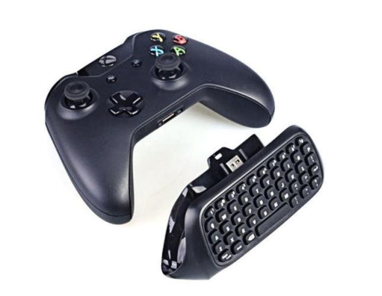 Mini Wireless Chat Pad Message Keyboard for Xbox One Controller Black - Office Catch