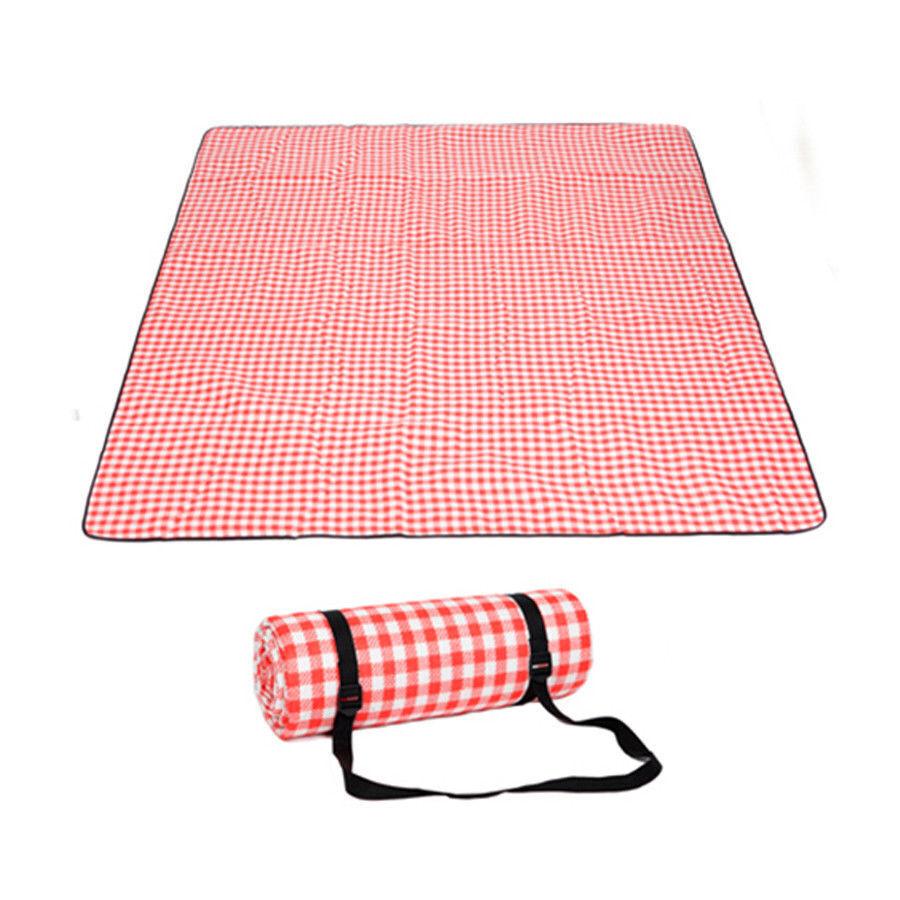 Picnic Blanket Mat Waterproof with Carry Strap | Beach Outdoor Camping Party | Large Foldable Sand Proof - Office Catch