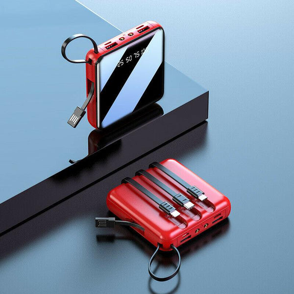 Battery Pack 900000mAh 2 USB Backup External Battery Power Bank Pack ...