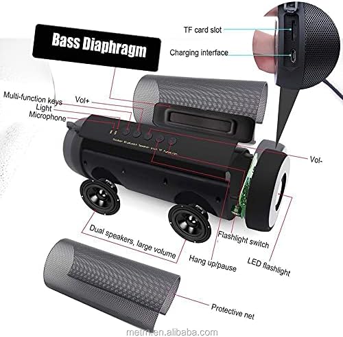 Portable Wireless Bluetooth Stereo Music Waterproof Speaker for iPhone Samsung - Office Catch