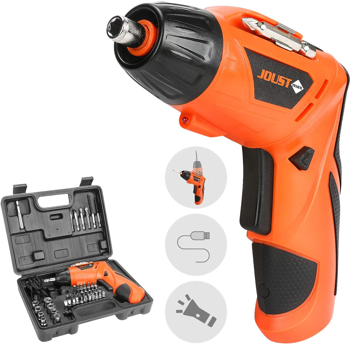 Smart Cordless Rechargeable Screw driver | 45 Pcs Set - Office Catch