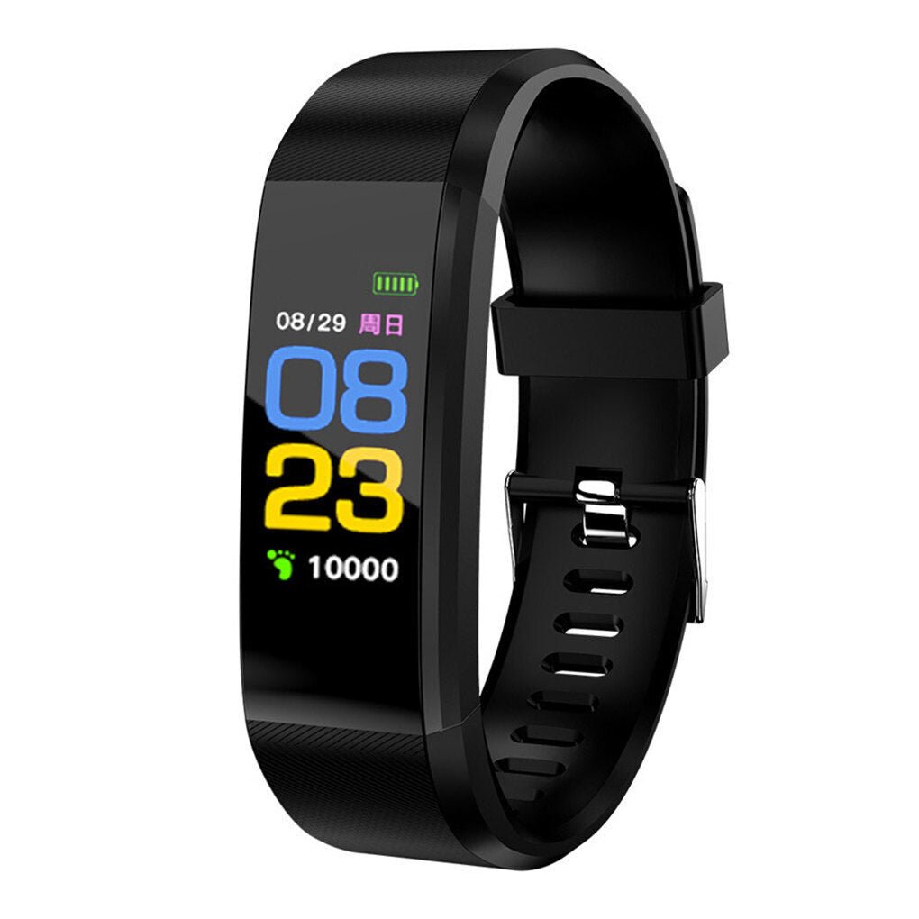 Smart Watch Sport Band Fitness Activity Tracker Kids Fit For Bit iOS Android | Black - Office Catch