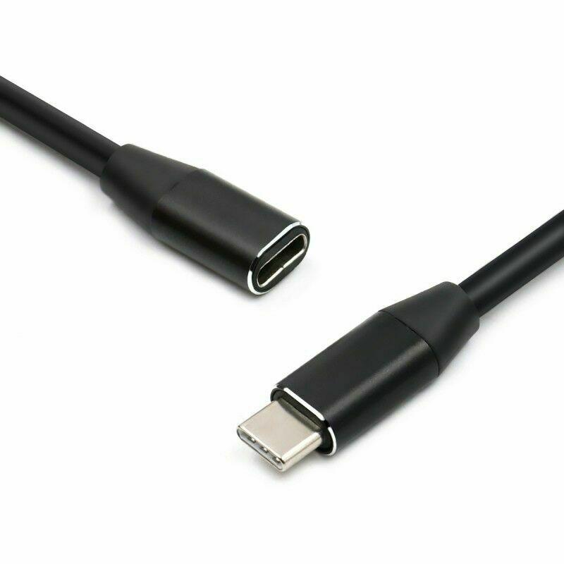 USB 3.1 Type-C Male to Female Extension Cable USB-C Thunderbolt 3 Extender Cords - Office Catch