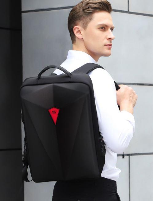 Waterproof Laptop Business Travel Backpack with USB Charging Port and Laptop Compartment - Office Catch