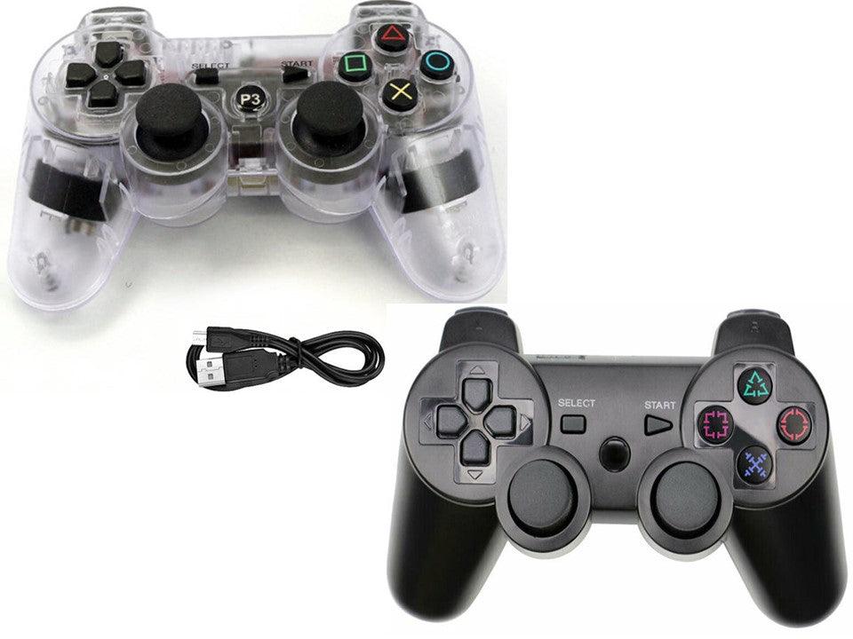 Wireless Compatible Bluetooth Controller Dual Vibration Gamepad PS3 PlayStation - Office Catch