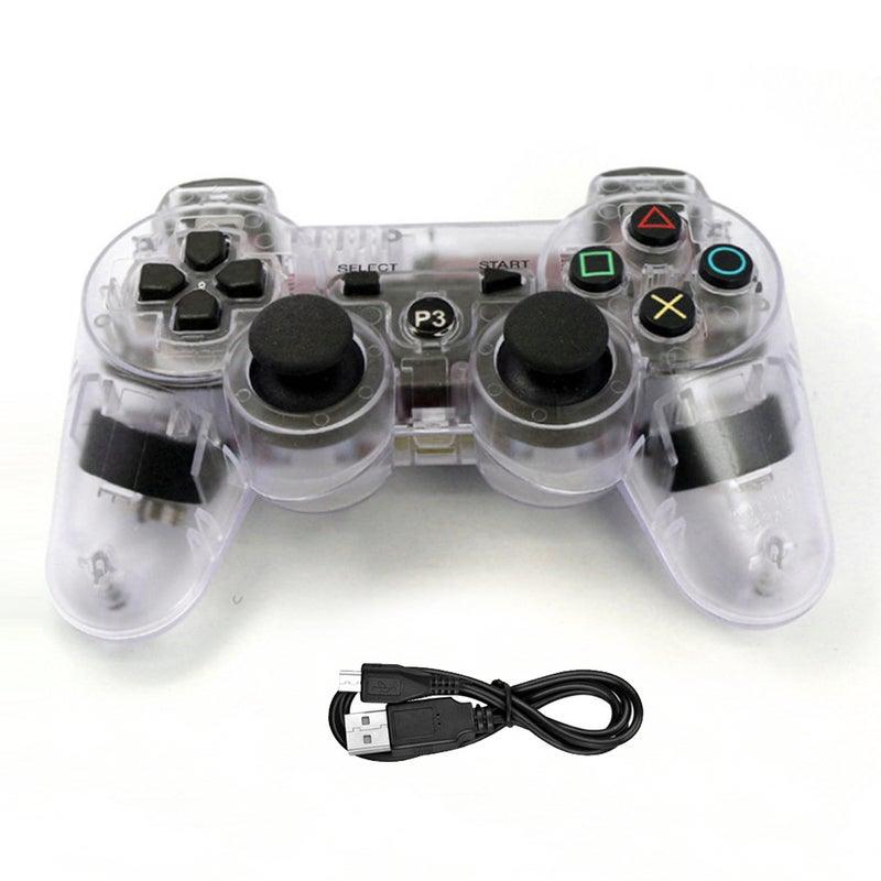 Wireless Compatible Bluetooth Controller Dual Vibration Gamepad PS3 PlayStation - Office Catch