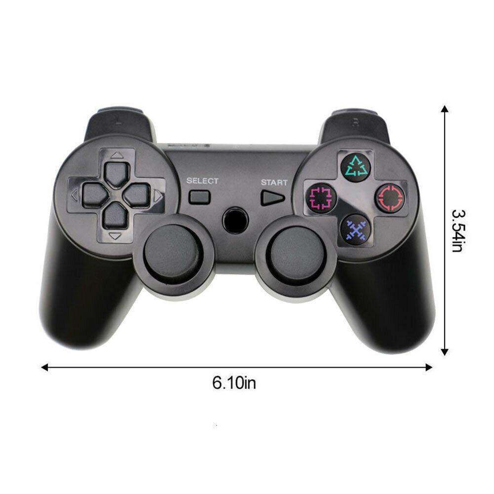 Wireless Compatible Bluetooth Controller Dual Vibration Gamepad PS3 PlayStation - Office Catch