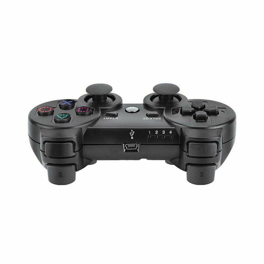 Wireless Compatible Bluetooth Controller Dual Vibration Gamepad PS3 PlayStation - Office Catch